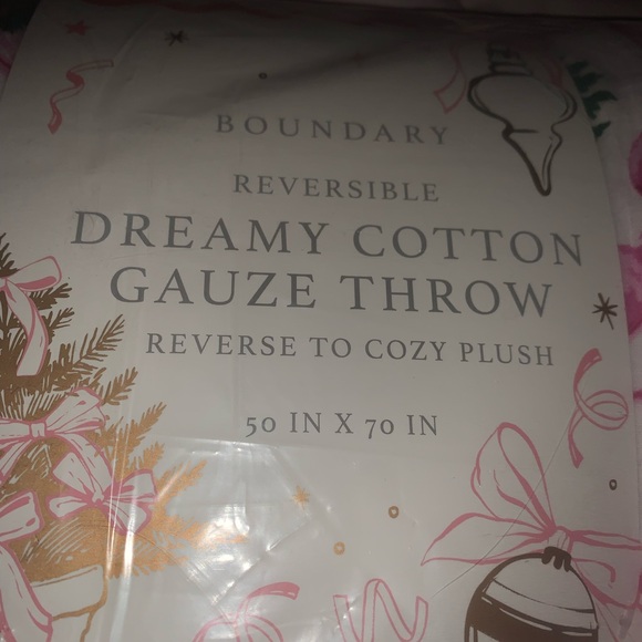 NEW Envogue Coquette Christmas Trees Blanket NWT - Picture 4 of 4